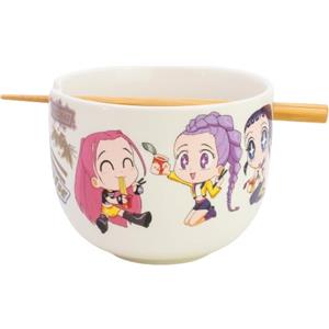 STOR Ciotola Ramen Ceramica Kpop Demon Hunters con Bacchette 2515ml - Bowl Giapponese Noodles Zuppa Poke Bowl con Design Originale in Confezione Regalo