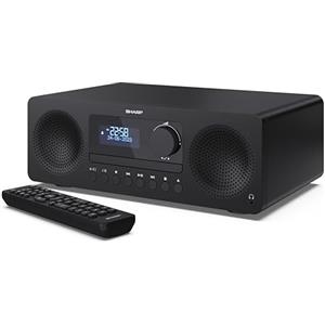 SHARP XL-B720D(BK) TOKYO, Sistema audio all in one con radio DAB+, FM, Bluetooth, CD-MP3, riproduzione USB, connessione cuffie e 60W, colore nero