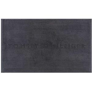 Tommy Hilfiger - Tappetino da bagno, grigio, spugna boucle, 800 g/m², 100% cotone, firma Tommy Hilfiger incisa, morbido e assorbente, 50x80 cm