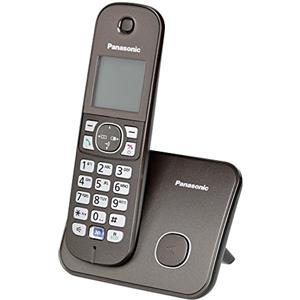 Panasonic KX-TG6811 - Telefono, colore marrone