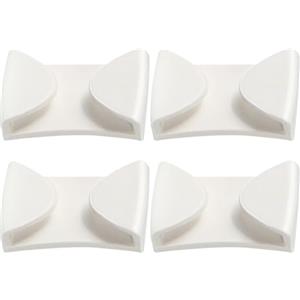 Generisch Clip per occhiali da sci - Set di 4 fasce per occhiali da casco, per sport invernali, clip di fissaggio per caschi da sci, porta occhiali portatile, per zaini e caschi, accessori per esterni