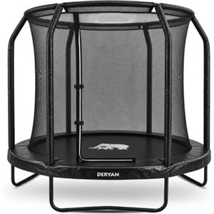 Deryan Trampolino Elastico per Bambini, 183 cm | Con Rete di Sicurezza