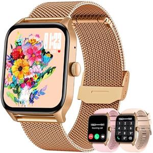 Doomixs Orologio Smartwatch Donna Fitness Watch: 1.83 Schermo Smart Watch con Chiamate Bluetooth Risposta Vivavoce 100+ modalità Sport Frequenza Cardiaca da Polso Activity Tracker Contapassi per Android iOS