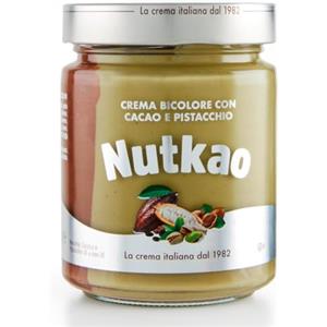 Nutkao Crema Spalmabile Nutkao Crema al Pistacchio Vaso Vetro da 330 g Made Italy