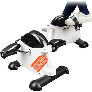 Avilia Pedaliera Fitness Compatta, Display LCD | Braccia e Gambe, Resistenza Regolabile, Pedali Antiscivolo, Ideale per Anziani, Riabilitazione, Allenamento Domestico