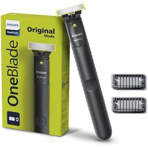 Philips OneBlade Hybrid Trimmer and Shaver with Dual Protection Technology for No Nicks and Cuts as Blade Never Touches Skin (New Model) QP1424/10**G