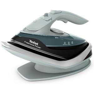 Tefal Freemove Power FV6672G0 Ferro a Vapore Senza Fili 2600 W, 40 g/min di Vapore Continuo, 220 g, Ricarica 11 secondi, Leggera 960 g, Suola in Ceramica, Spegnimento Automatico, antigoccia