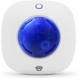Chuango WS-105 Sirena interna wireless - Allarme antifurto con luce stroboscopica blu lampeggiante - Sistema di sicurezza delle prestazioni per la casa - Volume 90 dB - Compatibile con accessori