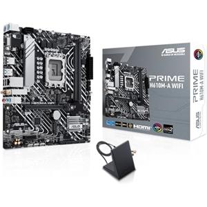 ASUS PRIME H610M-A WIFI, Scheda Madre Intel Micro ATX, Slot DDR5, Nera | LGA 1700, 4 SATA 6Gb/s, 2 slot M.2, WIFI 5, Ethernet Intel, DisplayPort, HDMI, USB 3.2 Gen 2 e Type-C, Aura Sync