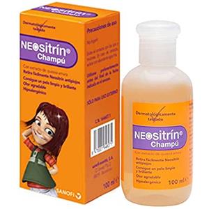 Neositrín Neositrin - Shampoo post trattamento pidocchi, rimuove facilmente il trattamento, risultato capelli puliti, lucidi e odori gradevoli, ipoallergenico, 100 ml