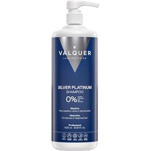 Valquer Laboratorios VALQUER Shampoo Viola Silver Platinum Antigiallo | 1 L | Neutralizza i riflessi gialli e aranciati | Con malachite e vitamine | Per capelli biondi, grigi o decolorati