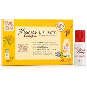 Ambrosoli Miel-Biotic, Probiotici con Miele e Zinco, 10 Flaconcini