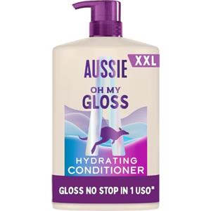 Aussie Oh My Gloss Balsamo Idratante 1000ml | Ammorbidisce e Liscia Capelli Secchi e Opachi, con Olio di Noci di Macadamia Australiane, Formula Vegana e Cruelty-Free