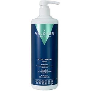 Valquer Laboratorios VALQUER Maschera Total Repair Zero Effetto Rinfrescante | 975 ml | Ripara, nutre e idrata | Olio di mirtillo e macadamia | Capelli secchi e danneggiati | Formula vegana
