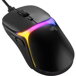GLORIOUS Gaming Model O3 Wired gamingmus - Ultralätt vikt på 54 gram, optiska 130M-brytare, optisk BAMF 3.0-Sensor med 30 000 DPI, 750 IPS-spårning, 50 G-Acceleration, stöd för alla grepptyper - svart
