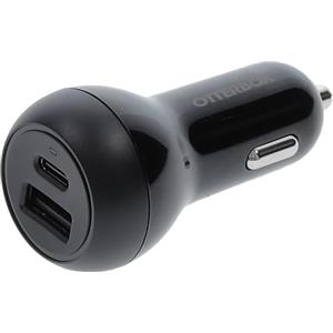 OtterBox Caricatore auto Doppia porta 32W, Nero | Caricatore auto USB-C 20W + USB-A 12W Fast Charge per Smartphone e Tablet, robusto, ultra durevole