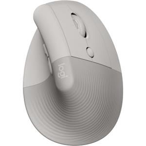 Logitech Lift, mouse ergonomico verticale wireless, ricevitore UBS Bluetooth o Logi Bolt, clic silenziosi, 4 pulsanti,compatibile con Windows/macOS/iPadOS, Laptop, PC - Sabbia