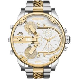 Diesel Mr. Daddy Orologio da uomo al quarzo multifunzione con cinturino in acciaio inox