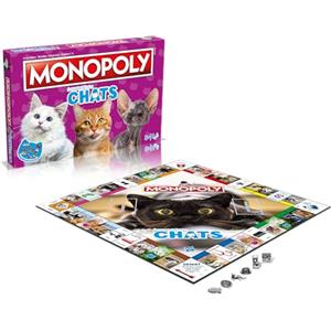 Winning Moves Monopoly Gatti francesi - Gioco da tavolo 8+ - Gioco da tavolo per 2-6 giocatori, giochi da tavolo per famiglie in francese
