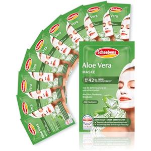 Schaebens Maschera Aloe Vera, confezione da 10 (10 x 10 ml)