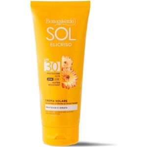 Bottega Verde - SOL Elicriso, Crema Solare Corpo, SPF 30, 200 ml | Idratante e Protettivo, con Estratto di Elicriso e Derivati dall'Olio di Oliva, per Tutti i Tipi di Pelle