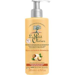 LE PETIT OLIVIER - Balsamo riparatore per la cura senza risciacquo - ammorbidisce, nutre e ripara - Karité & Macadamia - Capelli molto secchi o ricci - Senza silicone - Made in France - 200 ml