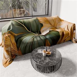 PETTI Artigiani Italiani - Telo Arredo in Microfibra, Copritutto, Copridivano 260x270 cm, Fantasia Floreale 25 165 | Telo Protettivo Lavabile, Copriletto e Copritavolo Multiuso per Divani