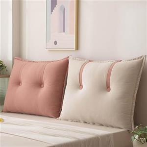 HNBCYRND Copri Testiera Letto Matrimoniale Singolo Imbottita, Cuscini da Lettura Copri Testata Copripiumino Rimovibile E Lavabile, Anti-collisione Addensato Grandi per Testata(75x60x15cm,6#)