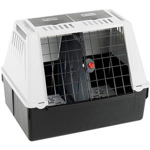 Ferplast ATLAS CAR 80 Trasportino per Cani da Auto con Tappeto Drenante e Portaoggetti, Maniglie, Griglia Ventilazione, Doppia Apertura Scorrevole con Chiusura Sicura, Max 20 kg, 82 x 51 x h 61 cm