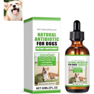 GNAUMORE Probiotici per cani, gocce multivitaminiche per cani, supporto della salute intestinale, per tutti i cani, 60 ml