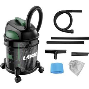 Lavor Rudy 20 Aspiratore Solidi e Liquidi 1200W max, Bidone Aspiratutto con Funzione Soffiante, Fusto in Metallo da 20 Litri, Potenza Aspirante 18 kPa, per Casa, Garage e Fai da Te