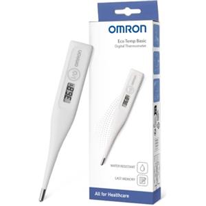 OMRON Eco Temp Basic Termometro febbre per neonato, bebé e adulti | Termometro con punta arrotondata per maggiore comfort. Termometro digitale semplice e affidabile