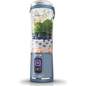 Ninja Blast BC151UKNV - Frullatore portatile, 530 ml, coperchio a tenuta stagna e beccuccio, potente mini frullatore senza fili, ricaricabile, portatile, frullati proteici, miscela ghiaccio e frutta