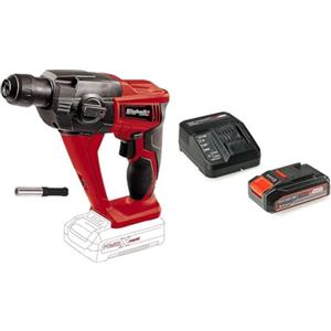 einhell 4513812 Martello Tassellatore a Batteria a 3 Funzioni Te-HD, 18 Li-Solo, 18 V, Nero, Rosso, Senza Caricabatteria + 2,5 Ah Power X-Change Batteria