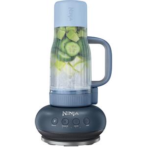 Ninja DB351EUCY BlendBoss Frullatore Personale Portatile 1100W bicchiere 710 ml 3 programmi Auto-iQ colore Ciberspazio