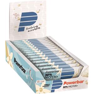 POWERBAR 30% PROTEIN PLUS VANIGLIA - COCCO Scatola da 15 Barrette Proteiche da 55 Grammi