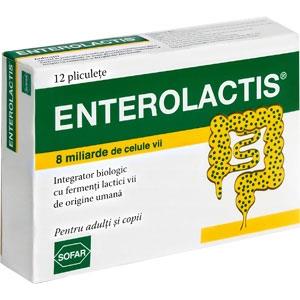 Sofar Enterolactis Probiotico - 12 Bustine per il Supporto della Flora Intestinale