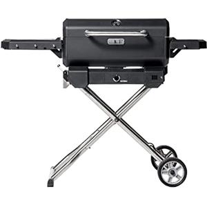 Masterbuilt® Barbecue portatile a carbonella e affumicatore con carrello, colore: nero