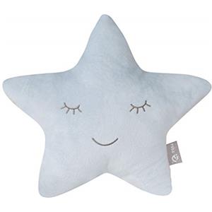 roba Cuscino a Forma di Stella roba Style - Cuscino Decorativo per la Cameretta dei Bambini - Morbido - Imbottito - Idea Regalo per Compleanno e Natale - Azzurro