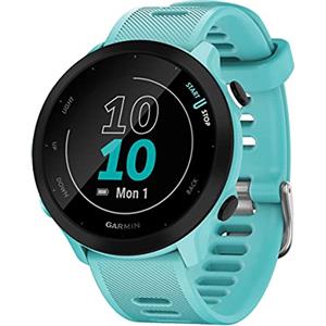 Garmin Forerunner 55, 42mm. Smartwatch GPS per la Corsa, Aqua | Cardio, Piani di allenamento inclusi, VO2max, Allenamenti personalizzati, Connect IQ, Autonomia fino a 2 Settimane