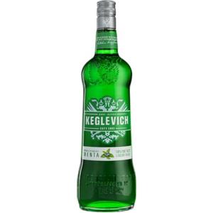 Keglevich Menta Vodka, 1 l | Liquore dal Profumo Avvolgente Combinato a un Sapore Fresco, Ottenuto da un Miscela di Grano Puro, Senza Aromi Artificiali