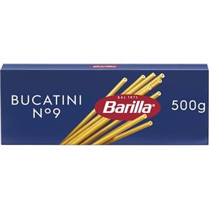 Barilla Pasta Bucatini N.9, Pasta Lunga di Semola di Grano Duro, I Classici, Tempo di Cottura 8 Minuti, Confezione da 500g