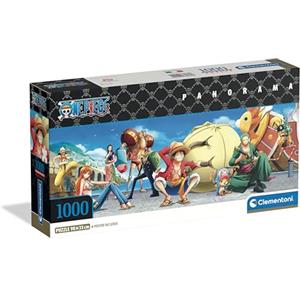 Clementoni - Puzzle 1000 Pezzi per Adulti e Ragazzi, Special Series, Tema Anime One Piece, Poster Incluso, Compact Box, Idea Regalo Uomo e Donna, Made in Italy, 98x33 cm, 37075