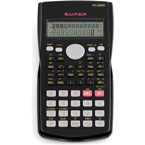 PARENCE. Calcolatrice Scientifica 240 - display LCD a 2 righe - Calcoli, frazioni, statistica, trigonometria e logaritmi - Scuola Superiore, Istituto, Apprendimento e Ufficio