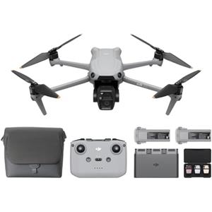 DJI Air 3S Combo Fly More (RC-N3)/drone 4K con doppia fotocamera/3 batterie | Fotocamera grandangolare CMOS 1"/teleobiettivo medio/video HDR 4K/60fps/rilevamento omnidirezionale ostacoli, volo prolungato