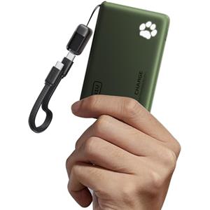 INIU Power Bank, Piccolo 45W Ricarica Rapida 10000mAh Caricatore Portatile | Cavo USB C Staccabile, Idoneo per Volo, Travel Essenziali da Viaggio, Powerbank per iPhone 17 16, Samsung S25 Xiaomi iPad ecc