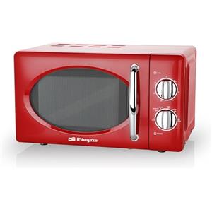 Orbegozo mi2020 microonde da 700 W con 20 litri di capacità E disegno in Rosso E Argento