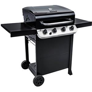 Charbroil Char-Broil Barbecue a Gas Convective 410 B con Griglie in Ghisa | Ideale per +6 persone, 4 Bruciatori in acciaio inox, Accensione elettronica, Termometro nel coperchio, Ripiani laterali