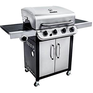 Charbroil Char-Broil Barbecue a Gas Convective 440 S con Bruciatore Laterale | Ideale per +6 persone, Griglie in ghisa, Accensione elettronica, Termometro nel coperchio, Ripiani laterali