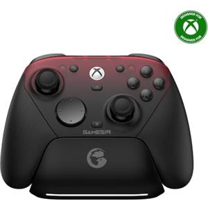 GameSir G7 Pro Controller 1000Hz con Stazione di Ricarica per Xbox Series X|S, Xbox One, Windows 10/11 & Android - Joystick TMR, Grilletti Regolabili & 4 Pulsanti Programmabili - Shadow Ember